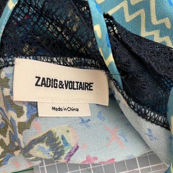 Zadig & Voltaire Celest Glam Rock Silk Camisole - Picture 6 of 10